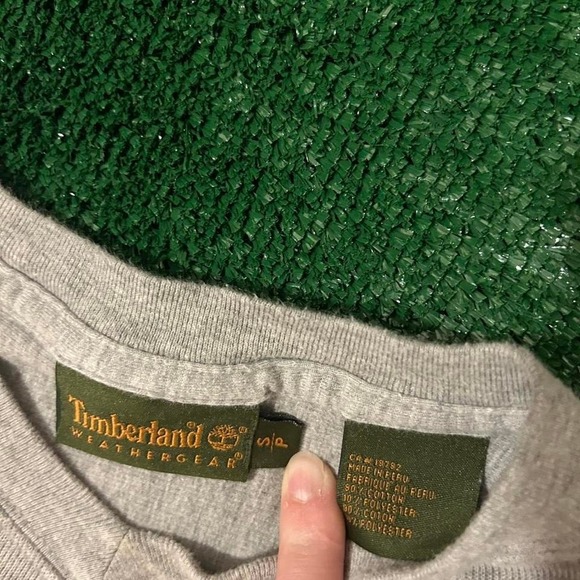 Men's Timberland Gray Crewneck Sweater Size Small - Picture 3 of 5